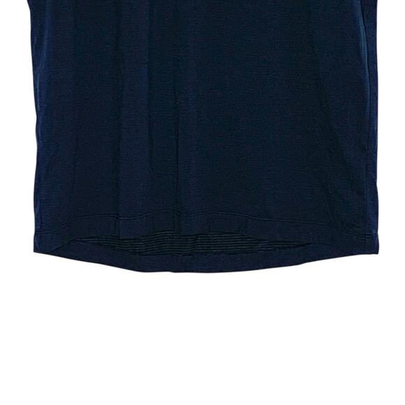 Lululemon S Mens Evolution Short Sleeve Polo Shirt Club Blue Golf Preppy - Picture 5 of 9